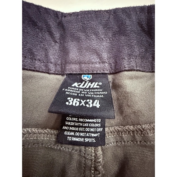 Kuhl Jeans Men's 36x32/34 Gray Kanvus Jean Straight Fit Outdoors Hiking Gorpcore - Picture 5 of 11